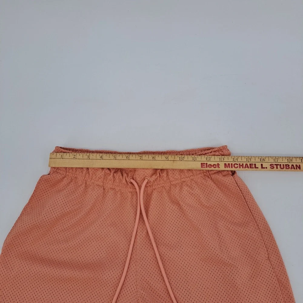 Jordan Flight Collection Mesh Basketball Shorts Mens Small Polyester Peach Solid